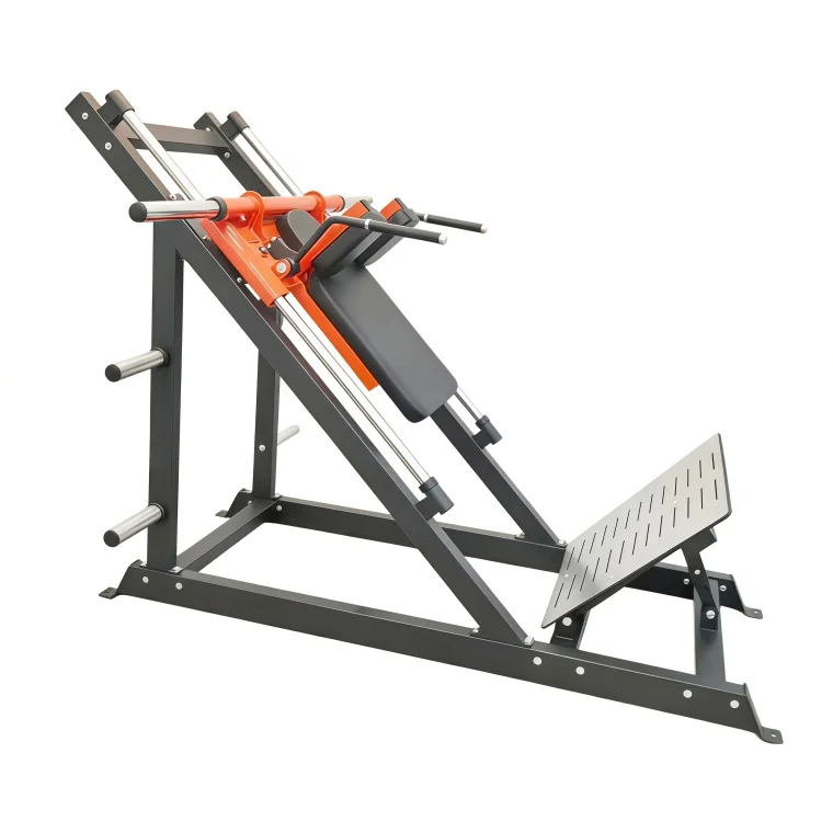 Commercial Gym Equipment 45 Degree Plate Loaded Leg Press Hack Squat Machine Chest Exercise Steel Safety Hip Belt Squat