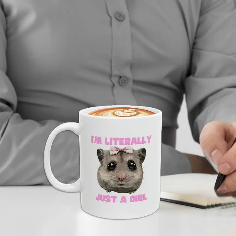 Hamster Mug 11oz Funny Hamster Ceramic Coffee Mugs Sad Hamster Design Unique Funny Mug That Makes Everyone Laugh For Women And