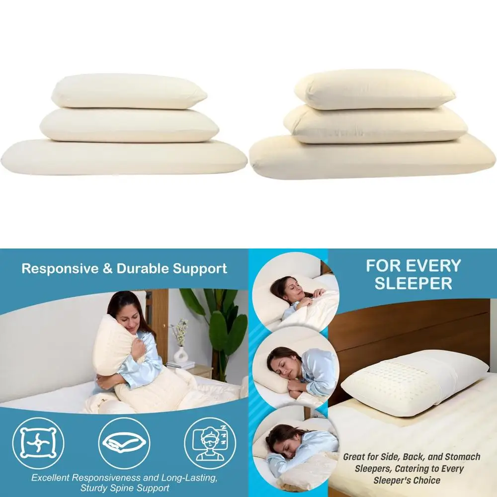 

Certified Organic Latex Foam Pillows for Comfortable Sleep in Various Sleeping Positions