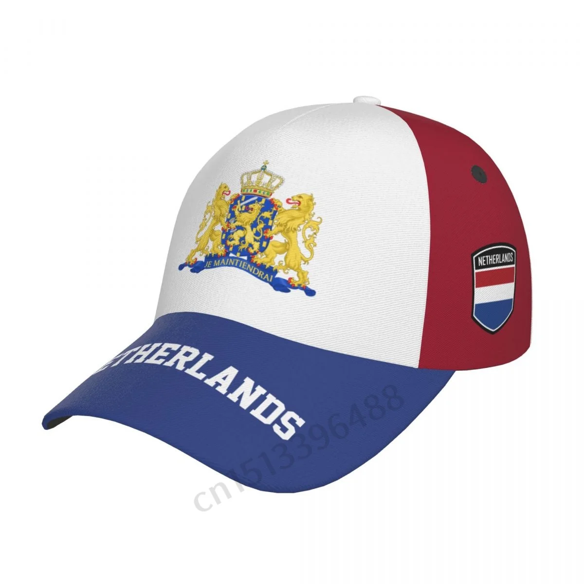 

Netherlands Flag 3D Soccer Hats Sun Baseball Cap Breathable Adjustable Men Women Outdoor Fishing Hat