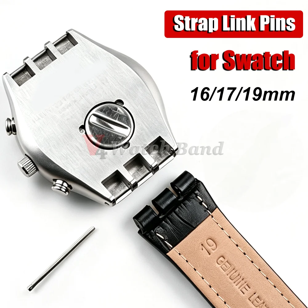 10pcs Watchband Link Pins for Swatch Watch Straps Rod 16mm 17mm 19mm 20mm Stainless Steel Bars Wristband Pin Watch Accessories