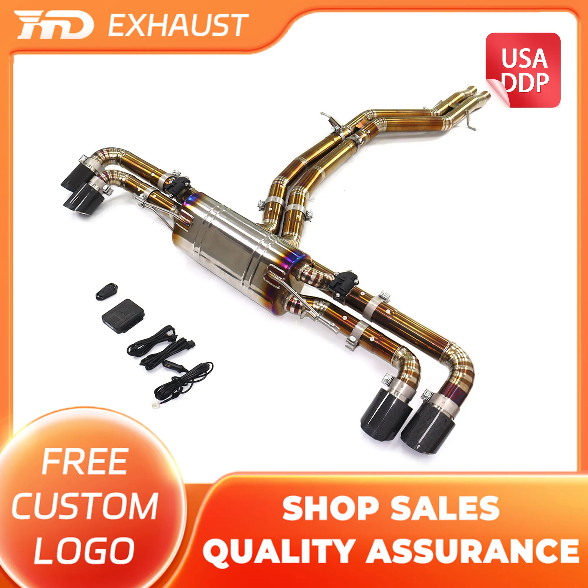

HMD Titanium Catback Exhaust for Lamborghini URUS 4.0T With Electronic Valve Muffler Exhaust Lossless Installation Auto Parts
