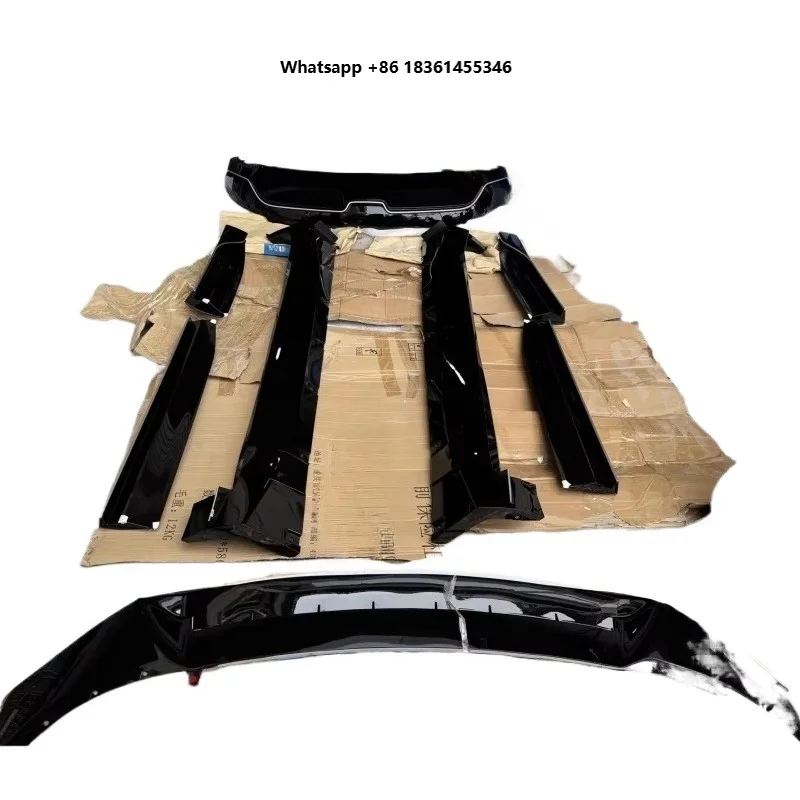 Auto Accessories Gloss Black Body Kit for Front Shovel Side Skirts Rear Lip Car Body Kit