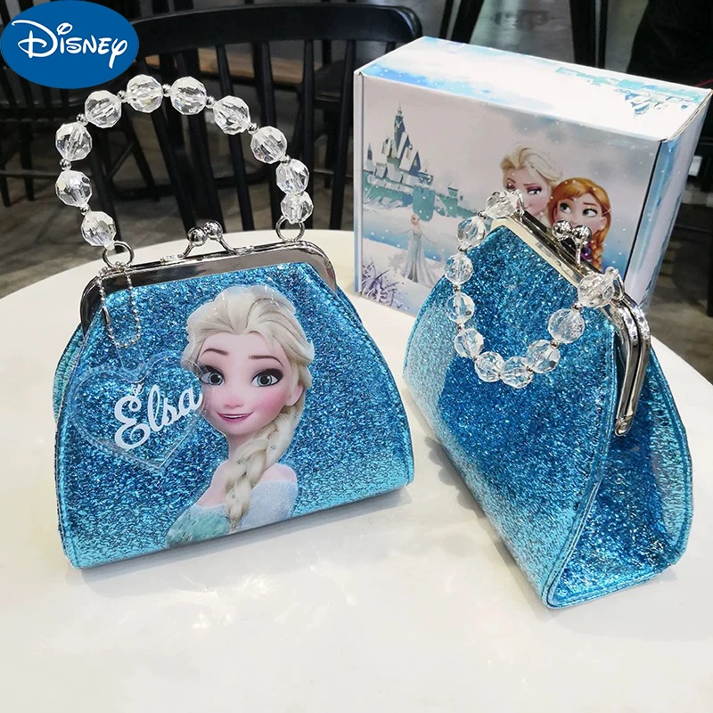 Disney Frozen 2 Elsa Anna Handbag Bag Children\'s Toys Shoulder bag Girl Sofia Princess  Handbag Kid Shopping Storage Bag Gift