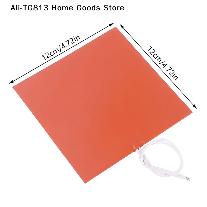 

[TG813]55W 12V 12*12cm Engine Oil Tank Silicone Heater Pad Rubber Heating Mat Warming