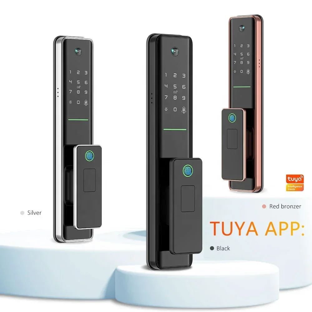 Eseye Oem/Odm Tuya App Afstandsbediening Wifi Cerradura Inteligente Nfc Automatisch Slim Deurslot Met 6068 Elektronische Insteekcode