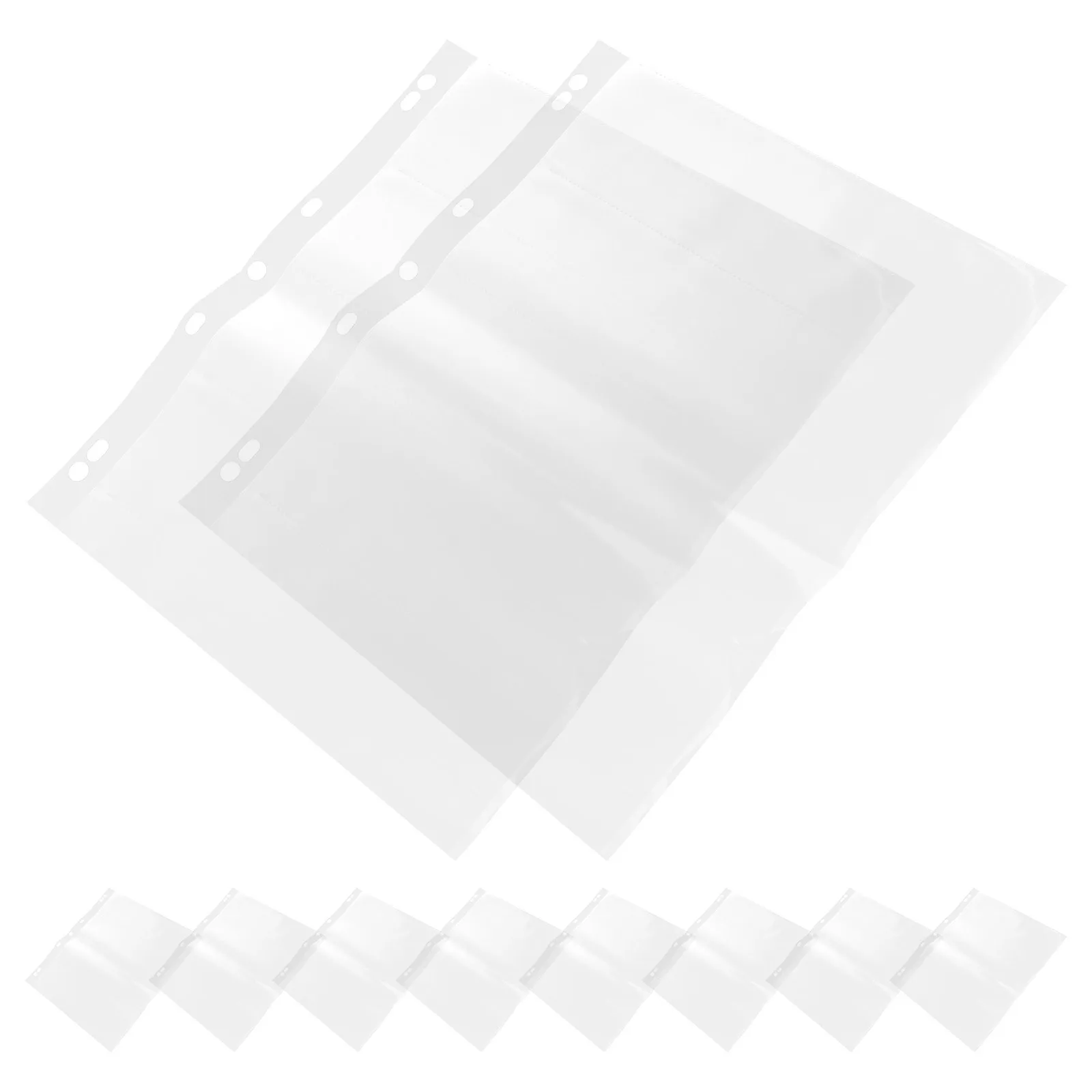 

10Pcs Archival Photo Sleeves Waterproof Film Storage Pages for Negative Preservation Dustproof Organizer Binding System