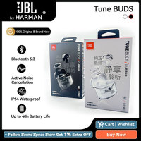 JBL TUNE BUDS GHOST ANC Bluetooth 5.3 LE Audio Earphone Active Noise Cancelling Earbuds With 4 Mic IP54 Waterproof 48H PlayTime