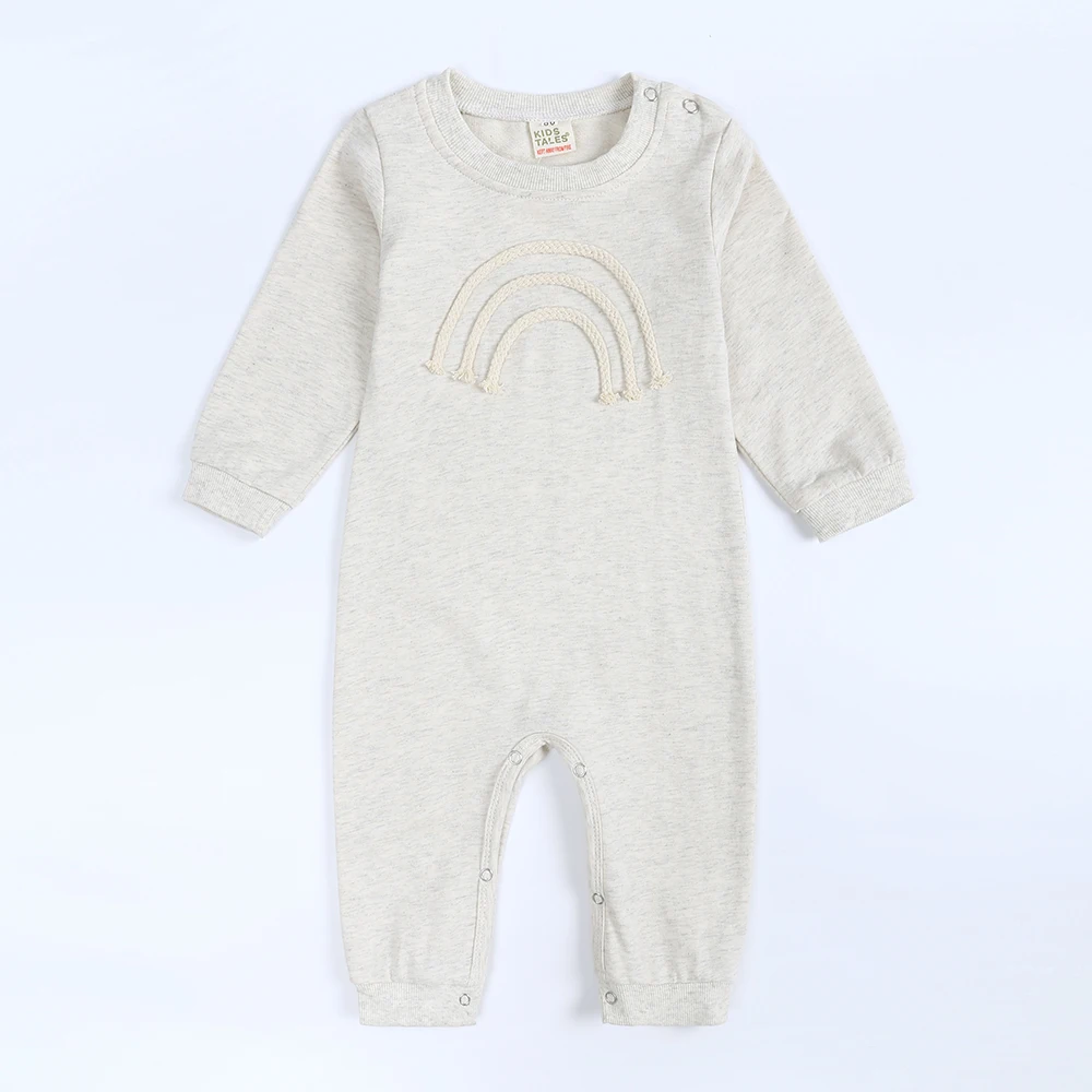 ZOETOPKID Baby Clothes Girls Rompers Spring & Autumn Infant Boy Jumpsuit Long Sleeve Soild Cutton Newborn Clothing 0-24Months