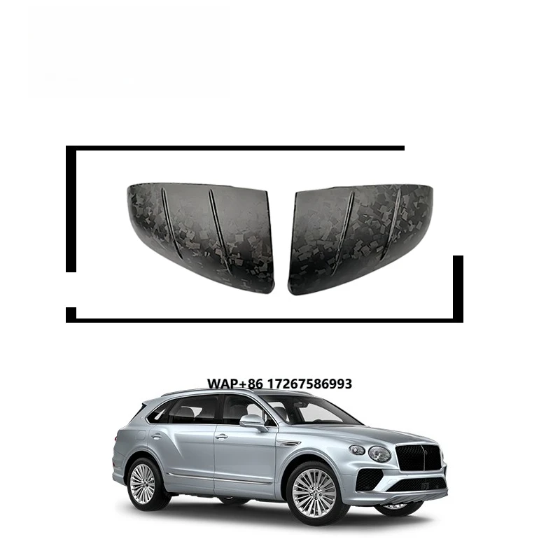 

For Bentley Bentayga 2021-2024 Full Dry Carbon Fiber Side Mirror Cover