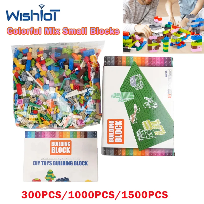 

Набор разноцветных строительных блоков из мелких деталей для творчества, развивающие игрушки-конструкторы для девочек и мальчиков, подарки на праздники