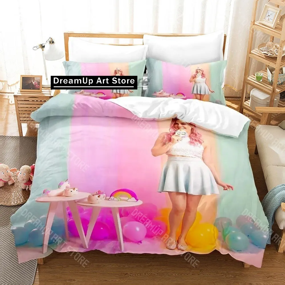 Juego de Ropa de Cama con Estampado 3D de Tenis Mis Pastelitos para Niños y Niñas, Funda de Edredón y Funda de Almohada, Tamaños Individual, Matrimonial, Queen y King