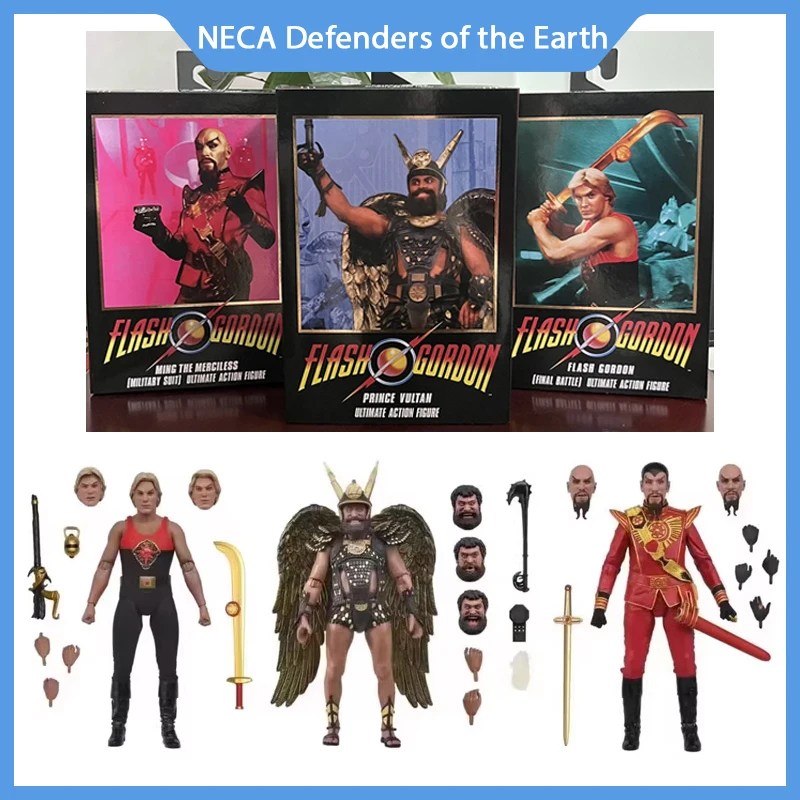 

В наличии Neca фигурка защитника серии Земли фигурка флэш Гордон принц вултан Ultimate экшн-фигурка модели игрушки подарки