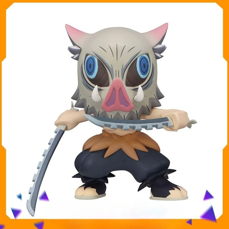 Figura de Acción de Demon Slayer, Hashibira Inosuke, Versión Q, Figura Oficial de Anime FuRyu, Modelo Coleccionable de PVC, Juguete de Regalo para Fans