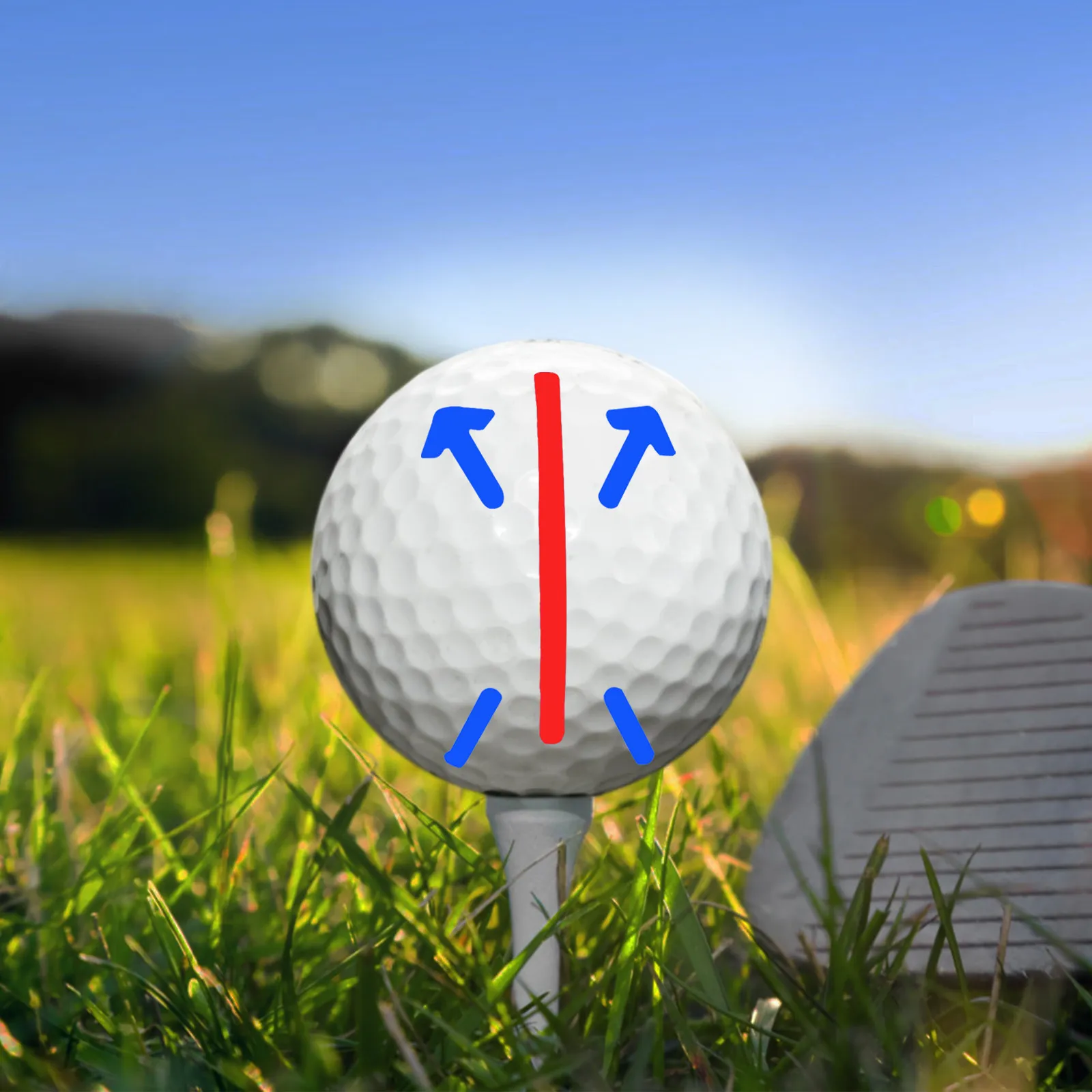 

1Set Golf Ball Alignment Tool Premium Putting Marker with Stencil Guide for Accurate Shot Setup Golf Training Equipment