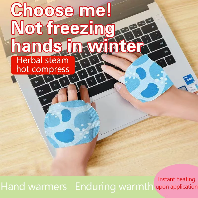 2PCS Wearable Self-heating มืออุ่น Mini แบบพกพาฤดูใบไม้ร่วง/ฤดูหนาวมืออุ่นถือสติกเกอร์อุ่น