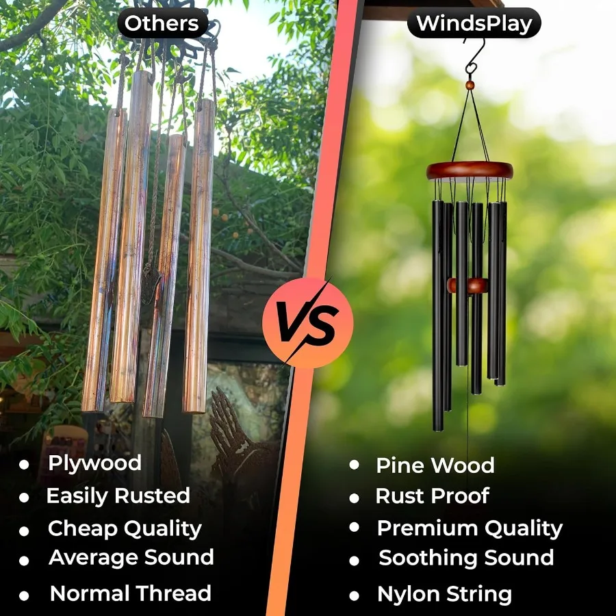 أفضل أجراس الرياح التذكارية للخارج 32.5 دقات الرياح التعاطفية هدايا تذكارية لخسارة شخص محبوب في هدايا الذكرة الأفضل #5