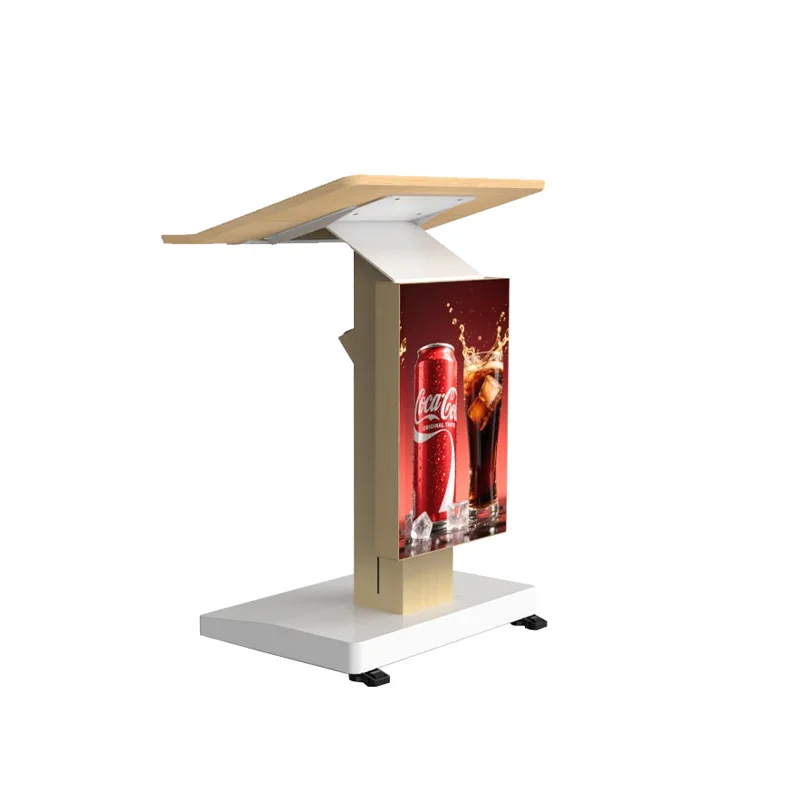 Smart All-in-One Touch Screen Digital Podium Stand With Mic And Speaker For Conference