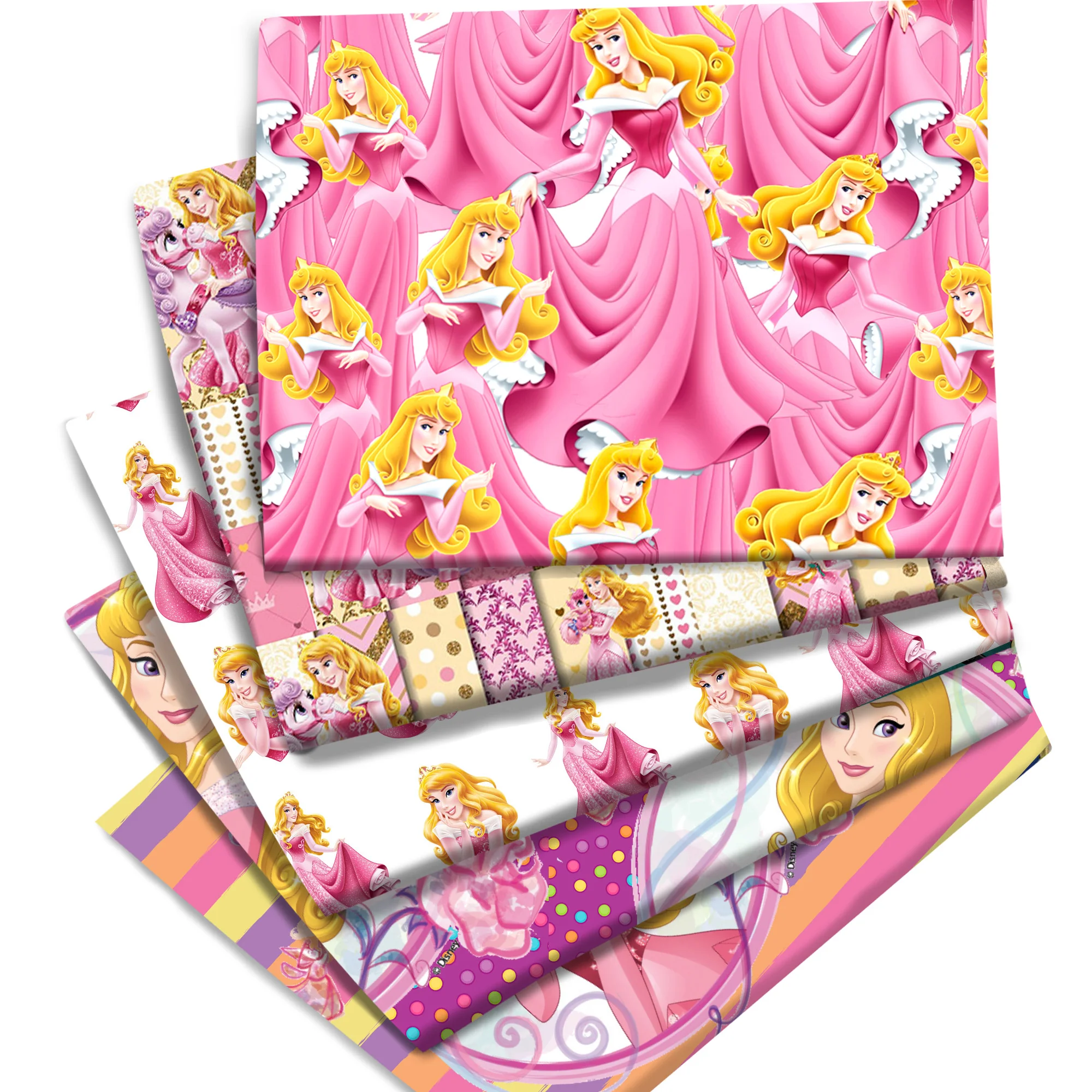 Sale Disney Aurora Sleeping Beauty Princess Fabric Printed Cloth Sewing Quilting Patchwork Needlework DIY  Material Accessories