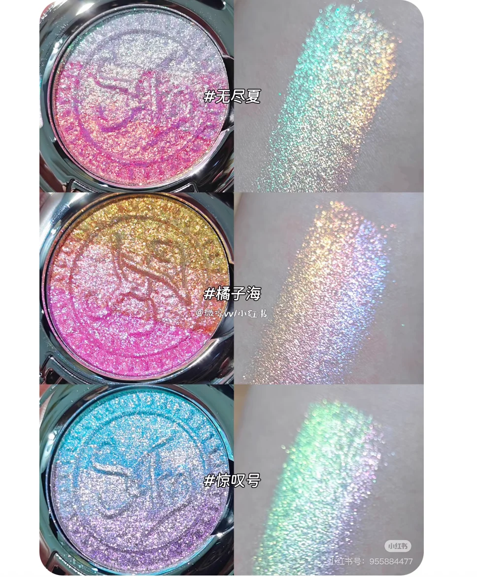 SheenEfect Gradient Chameleon pigmento Ombretto Ombretto singolo Evidenziatore Cosmetici per trucco portatili facili da sfumare