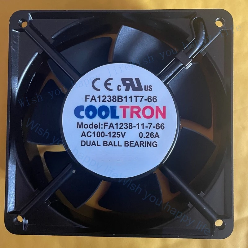 

V+ FOR COOLTRON FA1238B11T7-66 AC100-125V 0.26A Aluminum Frame AC Fan