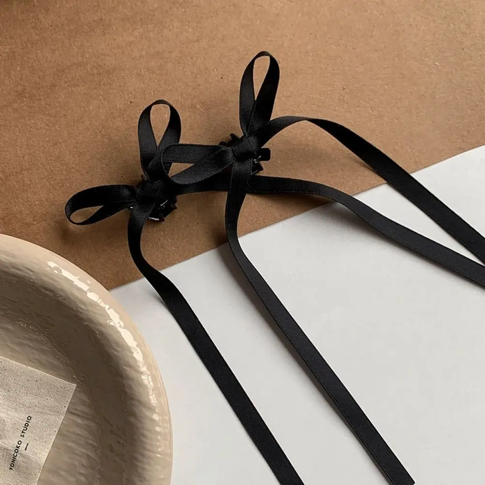 

Clip Geometry Shape Ribbon y2k Braiding Hair Tool Korean Style Headwear Balletcore Bow Hairpin Small Hair Claw Girl Hair Clip