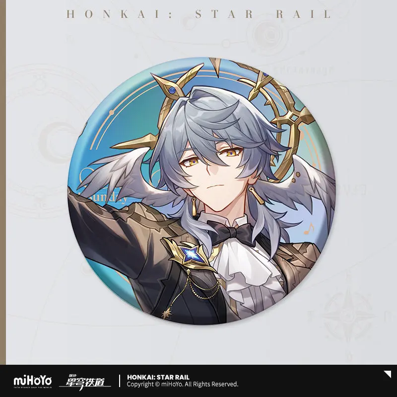 Genuine MiHoYO Honkai Impact 3rd Star Rail Live Tinplate Badges Sunday Robin Kafka Cosplay Costume Props Fan's Collection Gifts