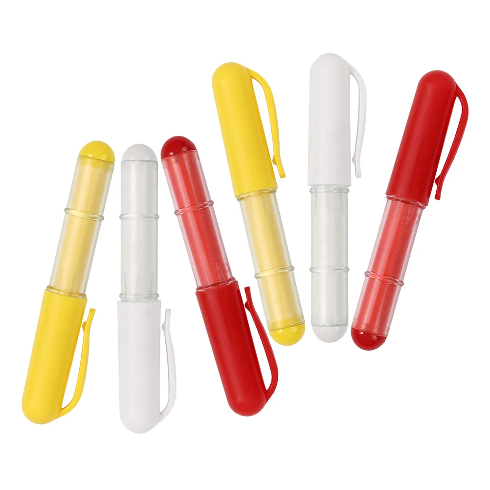 

6Pcs Pen Style Chalk Marker with Cap Replaceable Refill for Accurate Garment Positioning Sewing Quilting Tailoring Supplies