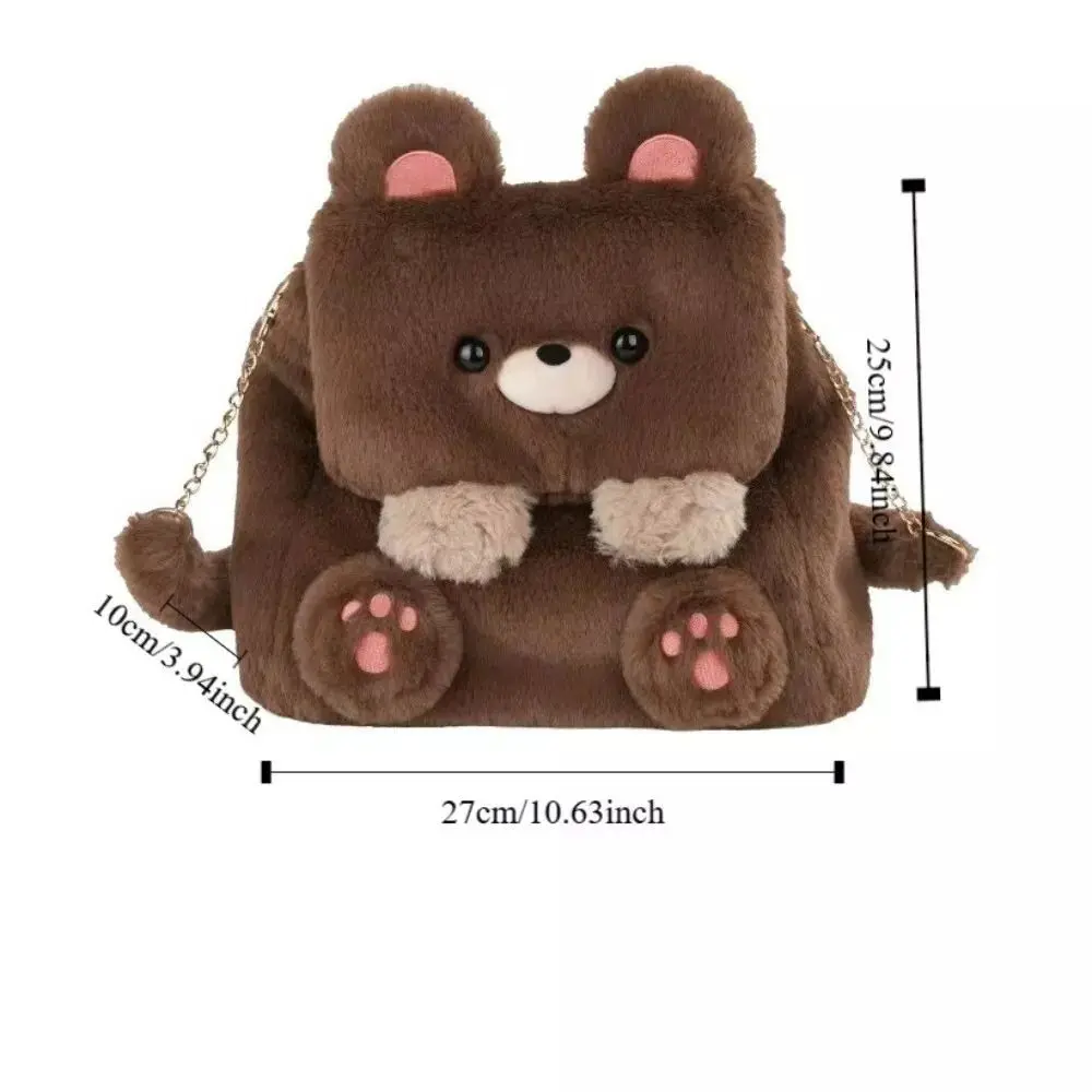 Bolso de hombro de felpa Capybara de gran capacidad, mochila informal linda, bolso escolar para estudiantes, bolso de animales de dibujos animados,