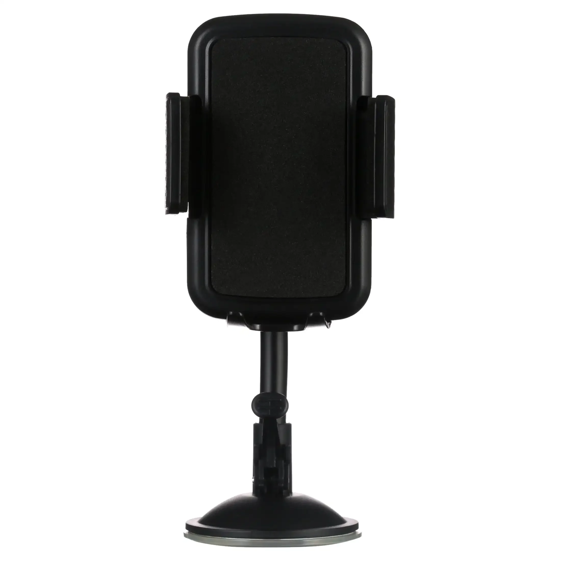 차량용 핸드폰 거치대 (자동차 창문 또는 대시보드용), 2인치~3.7인치 폭의 휴대폰 호환, 검정색, 광범위한 호환성