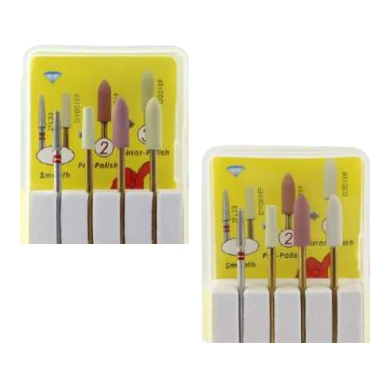 4pcs/set HP Dental Grinding Heads Kit for Prepolishing HP Kit To Adjust Lithium Disilicate Zirconia Dental Instrument Z31 L31