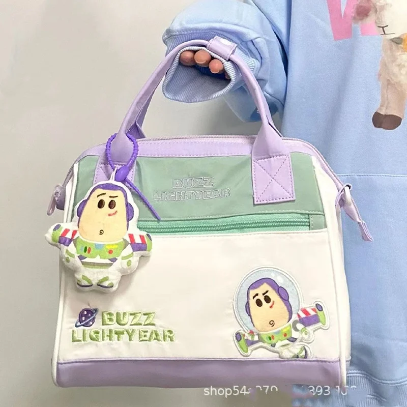 25Cm Kawaii Disney Cartoon Anime Toy Story Buzz Lightyear Woody Handbag Crossbody Bag Travel Bag Japanese Student Shoulder Bag