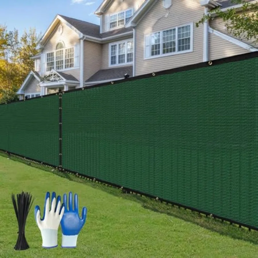 

Панели для ограждений 6' x 50' с защитой от посторонних глаз, 220 GSM, коммерческого класса, для наружного применения, с латунными люверсами