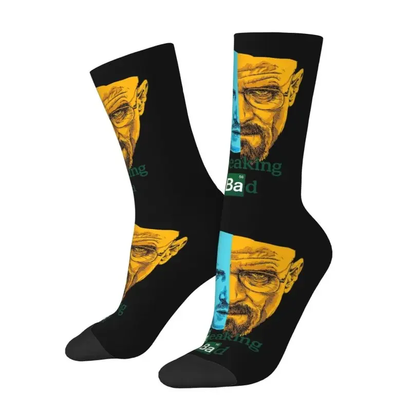 

Y2K fashion breaking bad men women warm 3D printed Jesse Pinkman and Walter White Sports basketball socks