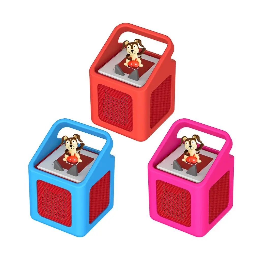 Silicone Protective Case with Handle Portable Speaker Sleeve Anti-Drop Shockproof Storage Cover Shell for Toniebox 1