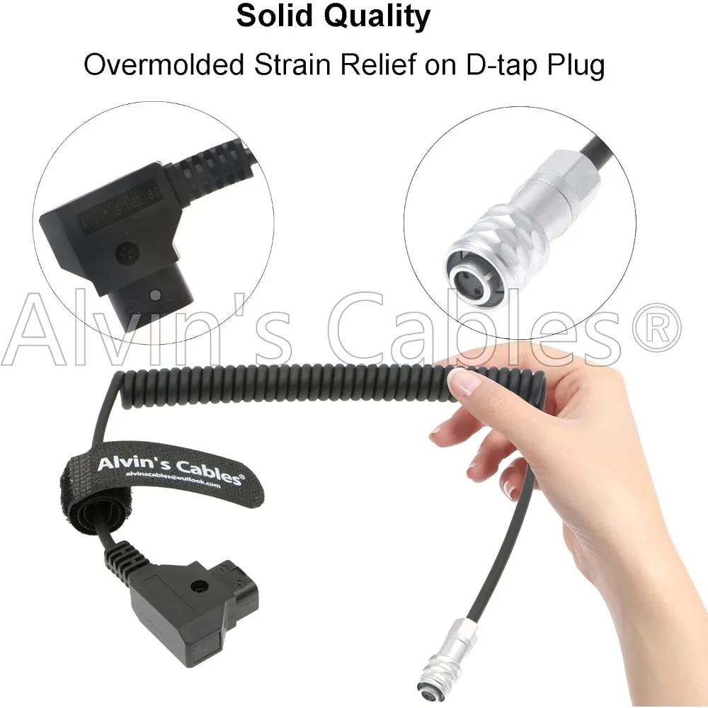 كابلات ألفين BMPCC 4K 6K إلى D كابل طاقة للكاميرا Blackmagic Pocket Cinema 4K |   6 ك |   برو ويبو 2 دبوس أنثى إلى P Tap