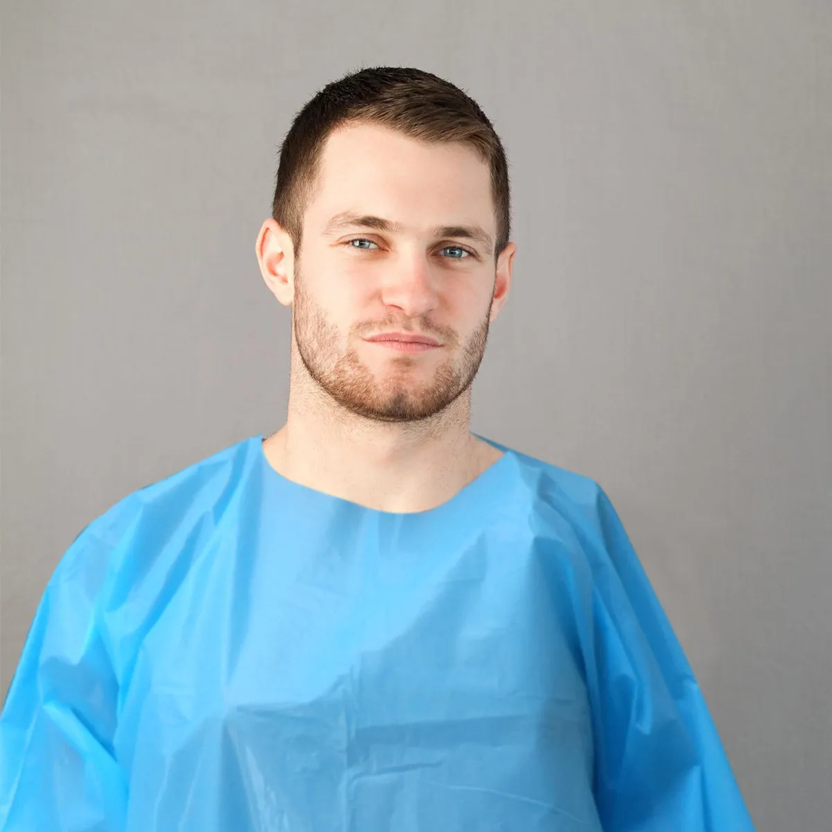 

Комплект из 3 водонепроницаемых защитных плащей для парикмахерских, регулируемый, размер XL, синий