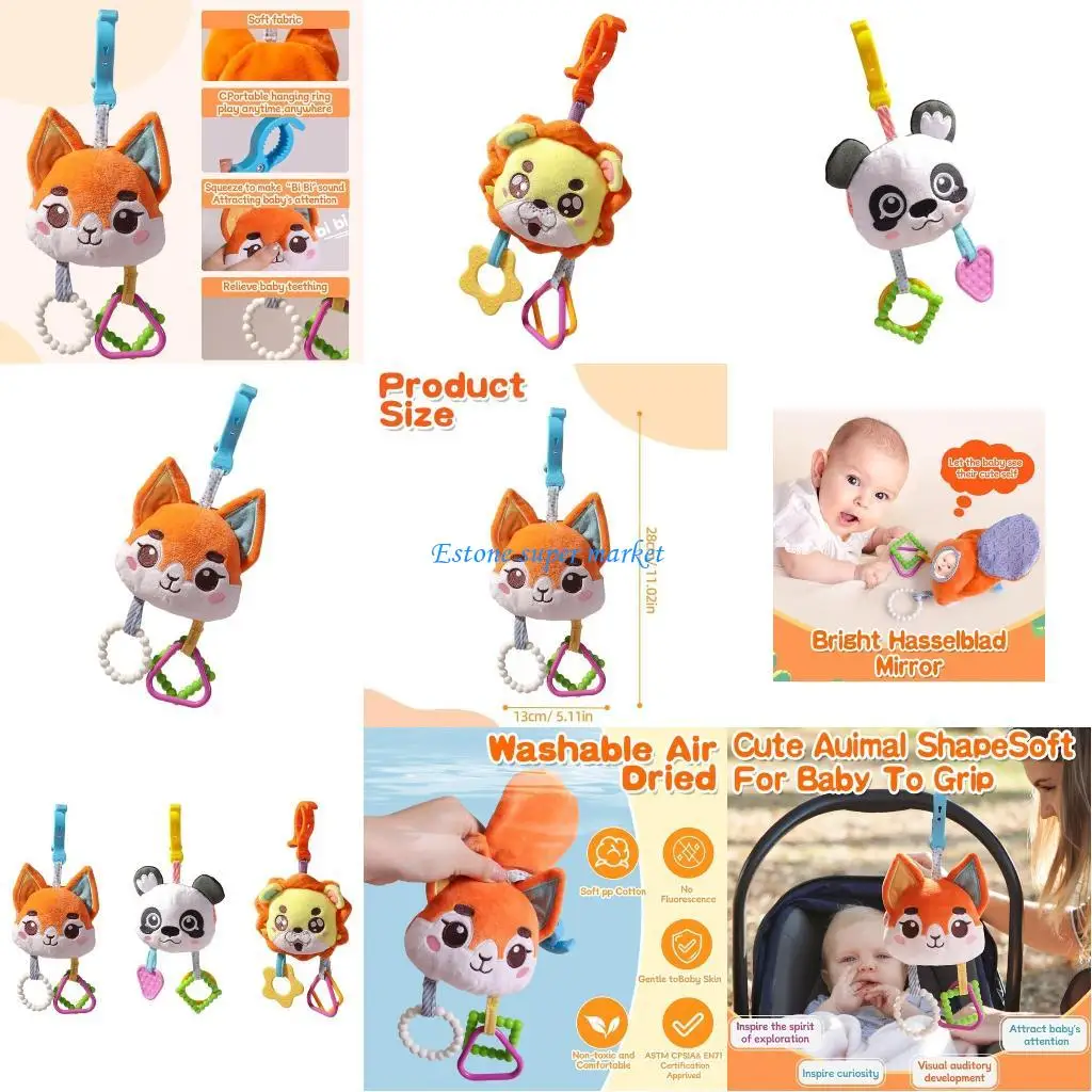 090B 대화형 아기 어린이 침대 모바일 교수형 펜던트 장난감 조기 교육 감각 장난감