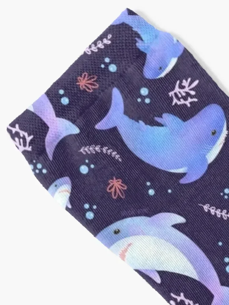 Brucie Blahaj shark under the sea pattern Socks loose funny sock soccer anti-slip Women's Socks Men's