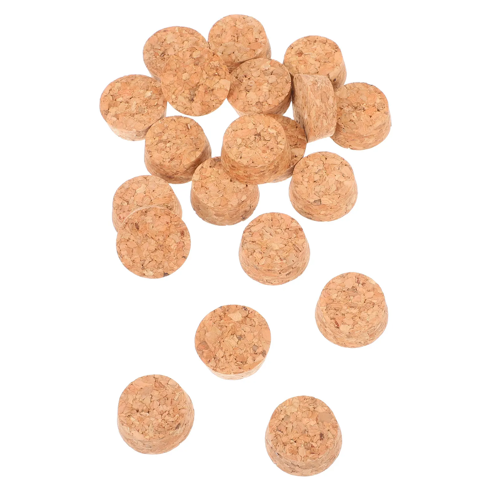 

20Pcs Wooden Tapered Cork Plugs for Wishing Bottles Natural DIY Craft Stoppers Airtight Seal Glass Vials Wine Beer Containers