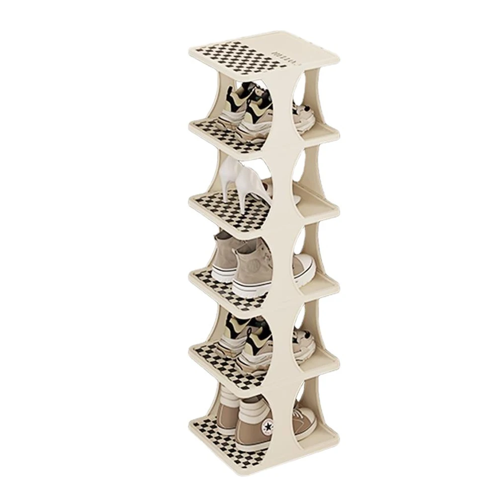 Multi Layer Household Simple Narrow Doorway Shoe Rack Hallway Entryway Shoe Organizer Plastic Shoes Cabinet Shoes Storage Holder