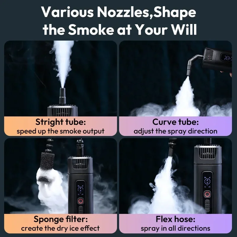 Ulanzi FM01 FILMOG ACE المحمولة 40 واط آلة الضباب يده 10 متر التحكم عن بعد آلة لصنع الدخان التصوير الفيديو تصوير المرحلة تأثير