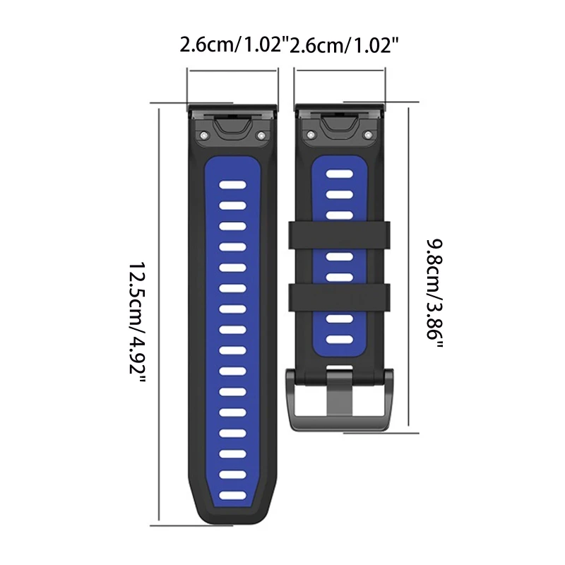 Correa de silicona 2022 para reloj inteligente Garmin Fenix 7X Tactix Delta Vertix2 Enduro, pulsera deportiva impermeable de 26mm