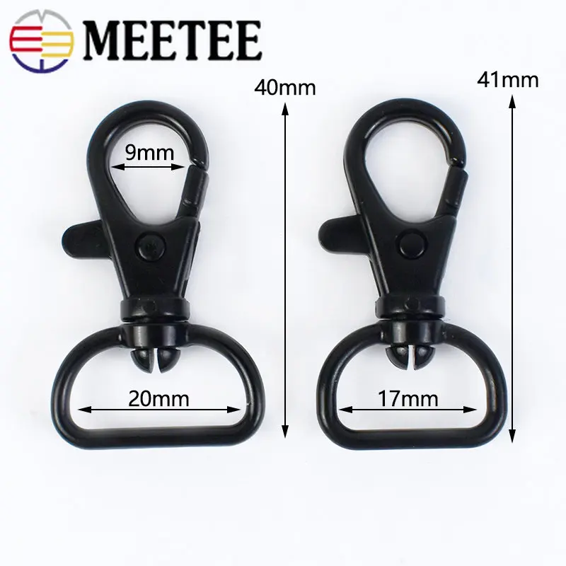 10/30Pcs 17/20mm Plastic Buckles Handbag Swivel Trigger Lobster Clasp Bag Strap Keychain Connector Clip Hook DIY Accessories