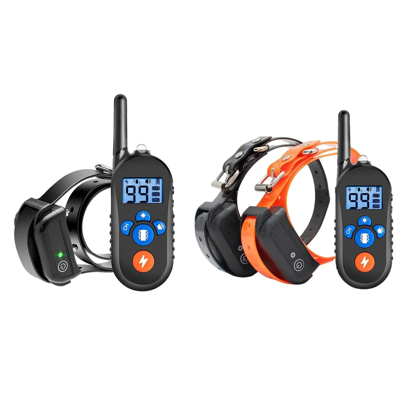 Electric Dog Training Collar 800M Vibration, Shock and Beep Waterproof Remote