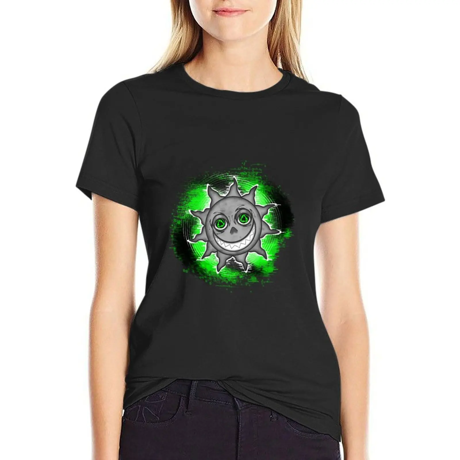 Wicked Sun Green T-Shirt oversized customs design your own sublime tshirts for Women