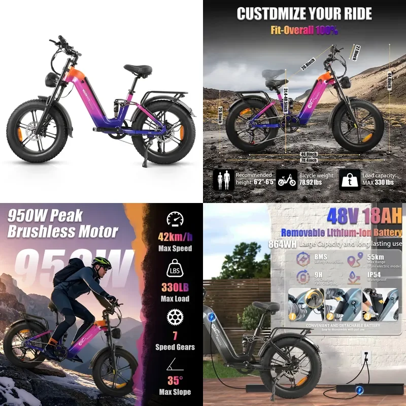 

Front and rear shock absorption 20 inch electric mountain bike wide tire snowmobile beach car battery car tire electric
