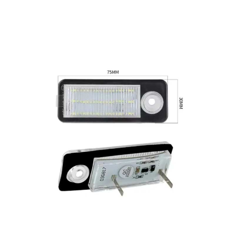 For Audi A6 C5 B4 Avant Wagon 1997 1998-2005 2pcs White Led License Plate Lights For Audi RS6/RS6 Plus Car-Styling Number Lamps