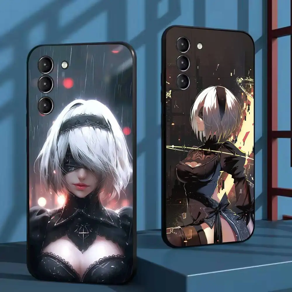 N-NieR 2B A- Automata Phone Case For Samsung Galaxy A 91,80,73,72,71,53,52,51,22,5G Shockproof Soft Black Cover