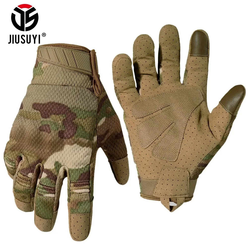 Gants tactiques pour écran tactile, Sports de plein air, cyclisme, randonnée, Camping, chasse, tir, Combat, travail Airsoft, équipement de protection antidérapant